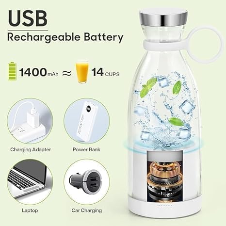 Electric Portable Mini Juicer Bottle