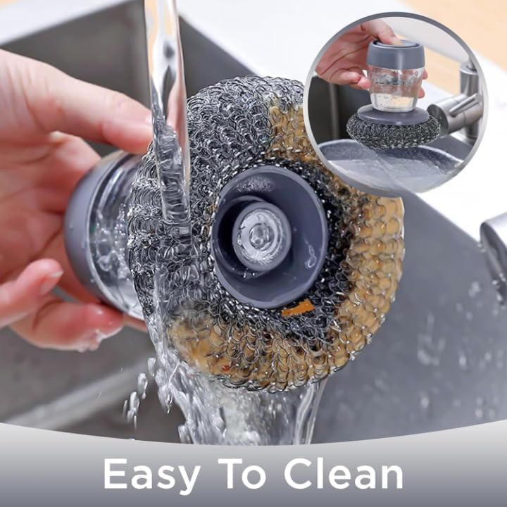 ✨ 2-in-1 Liquid Soap Dispensing Brush