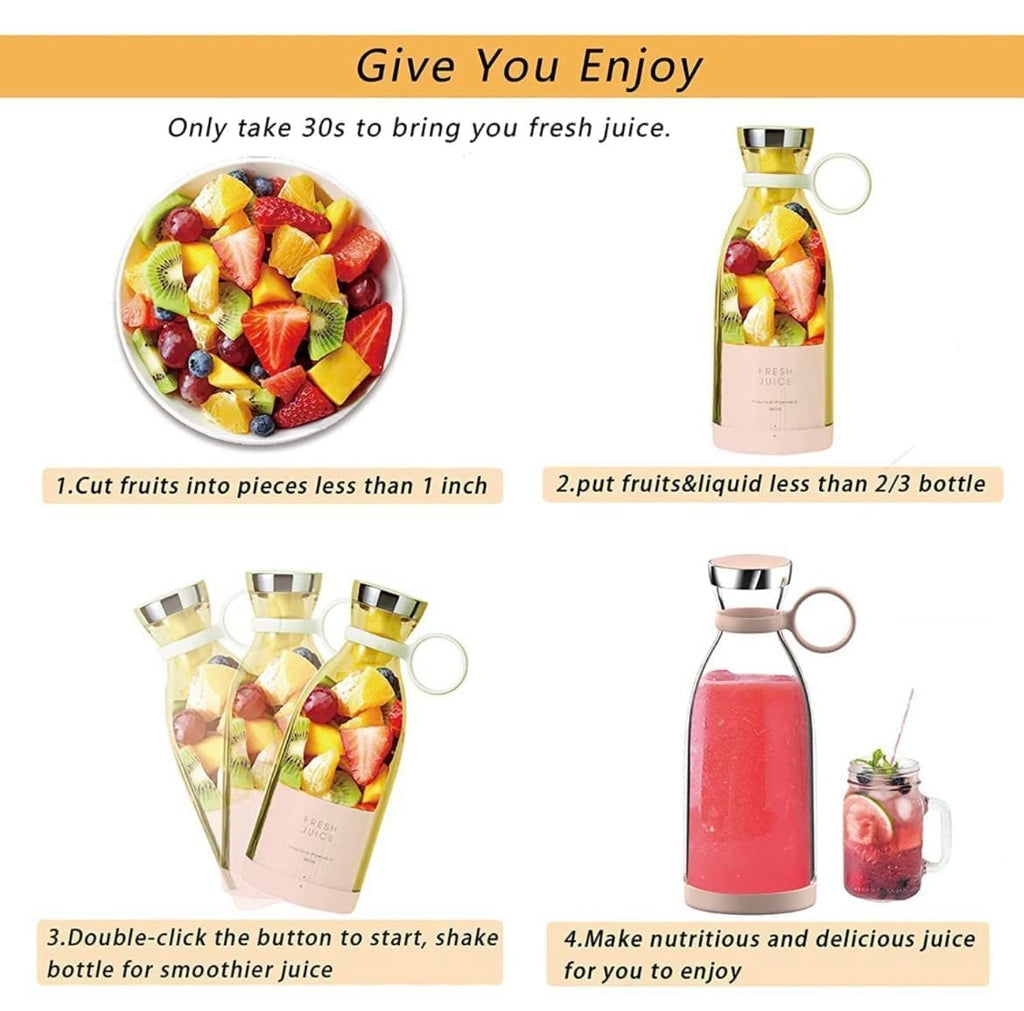 Electric Portable Mini Juicer Bottle