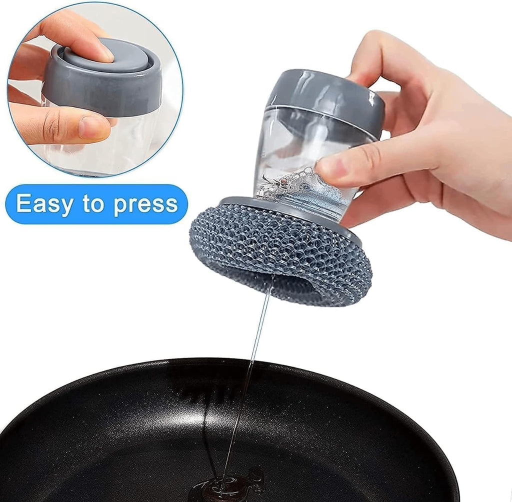 ✨ 2-in-1 Liquid Soap Dispensing Brush