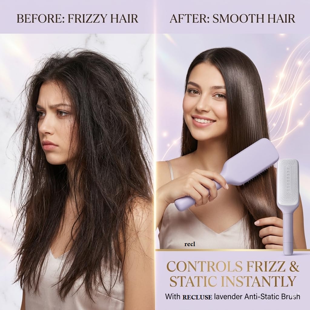 RECLUSE Hair Straightener Brush for Women💇